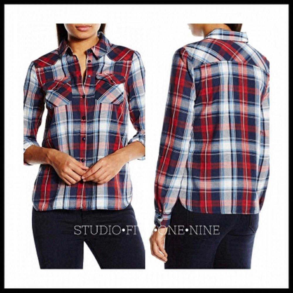 NOISY MAY Erik Plaid Shirt